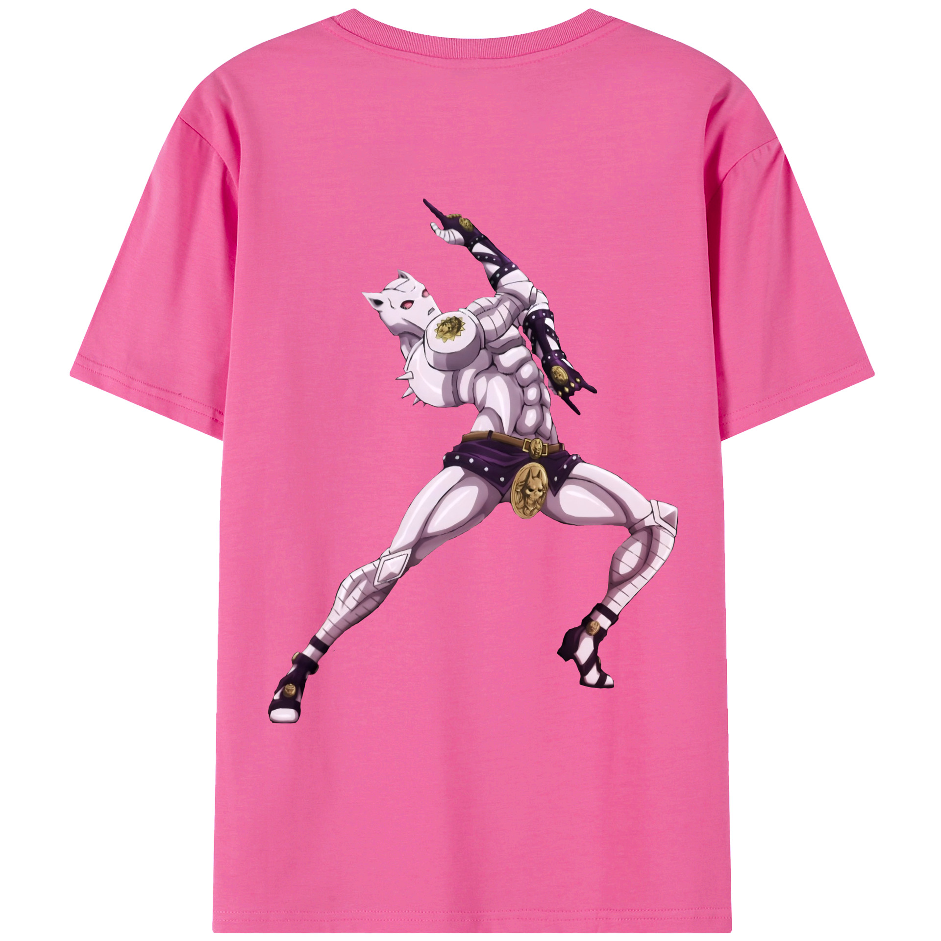 （画像用） ジョジョの奇妙な冒険 きら よしかげ JoJo's Bizarre Adventure Kira Yoshikage レディース半袖Tシャツ(バックプリント)